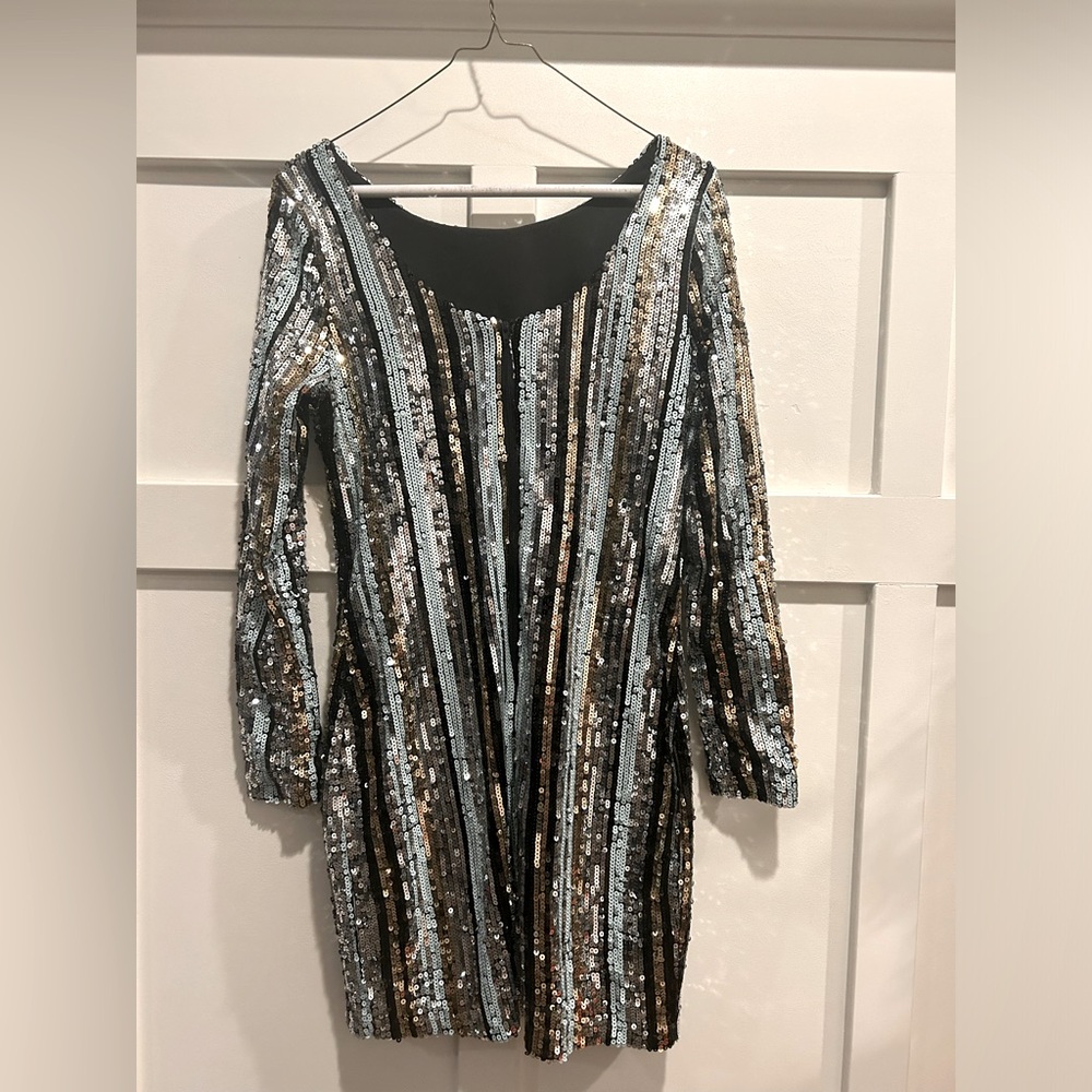 Charlotte Russe sequined cocktail dress, size M